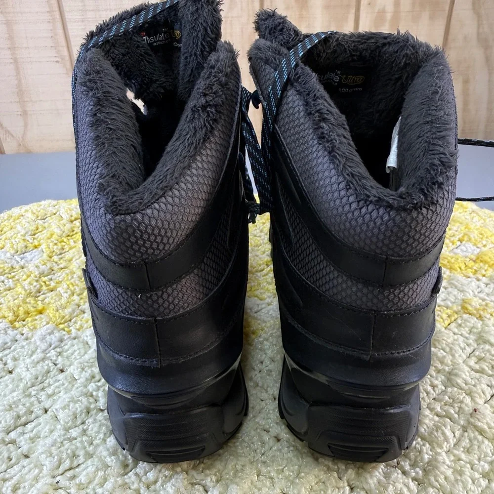 Merrell Womens Black Waterproof Winter Hiking Boots J21120 Size‎ 9 Active Heat